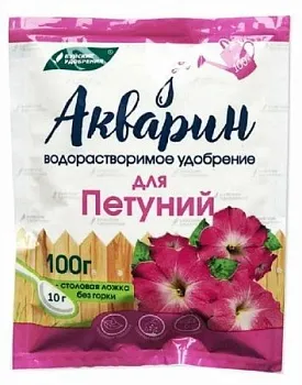 Акварин Водорастворимое удобрение "Для петуний" 100 гр  БХЗ (20)