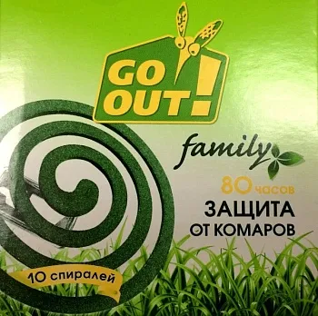 Спирали от комаров GO OUT (24)