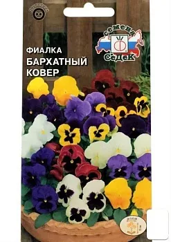 Седек Фиалка Бархатный ковер  (вид: Витрокка,смесь цветов) (Евро, 0,05)