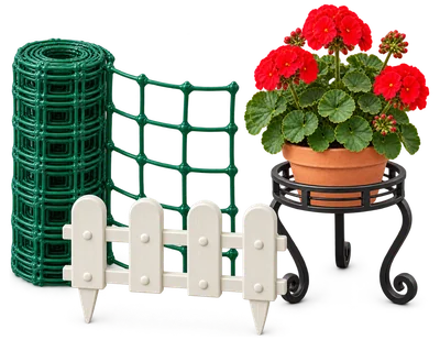 Подставки для цветов, шпалера, заборчики