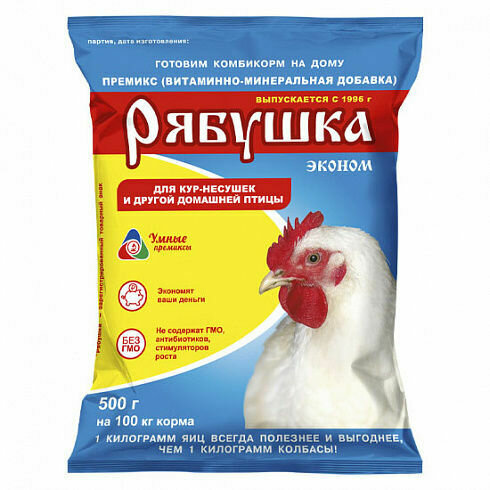 Премикс Рябушка д птиц  500г (Эконом) концентрат (18)