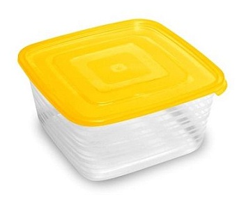 Контейнер для продуктов (СВЧ) "Унико" квард. 1,4л С210 (36)